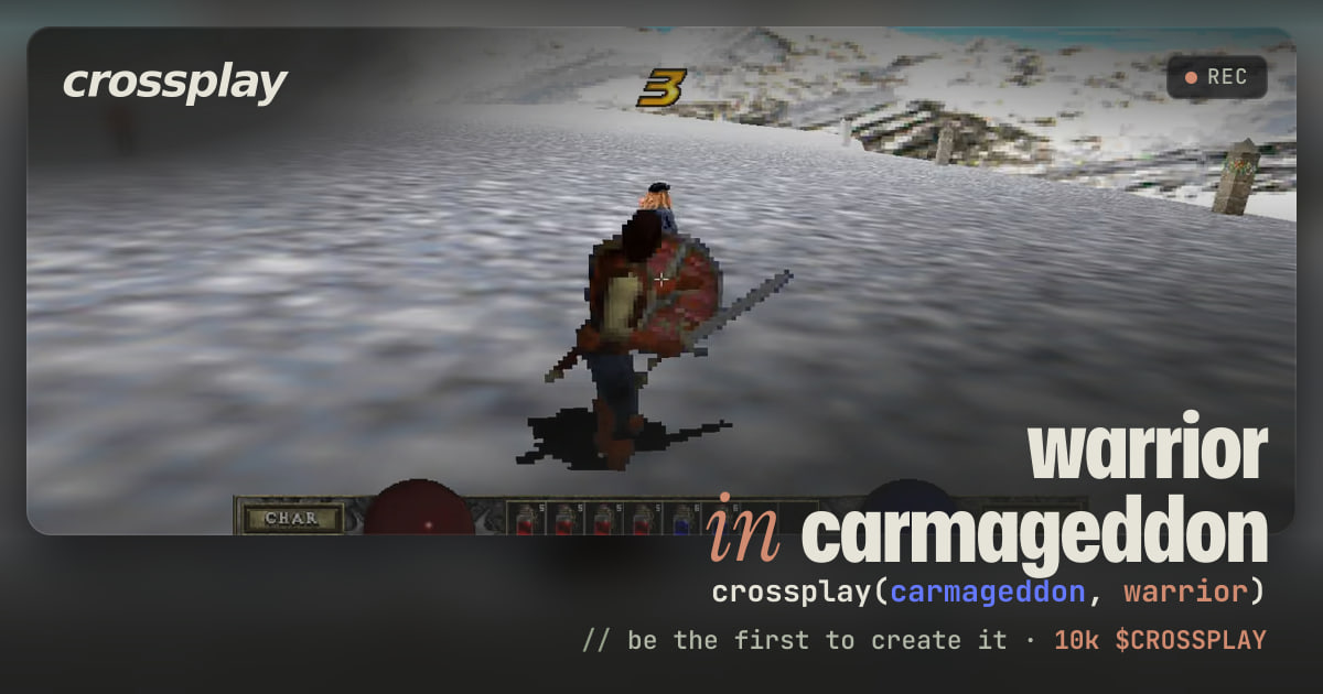 link card: warrior in carmageddon