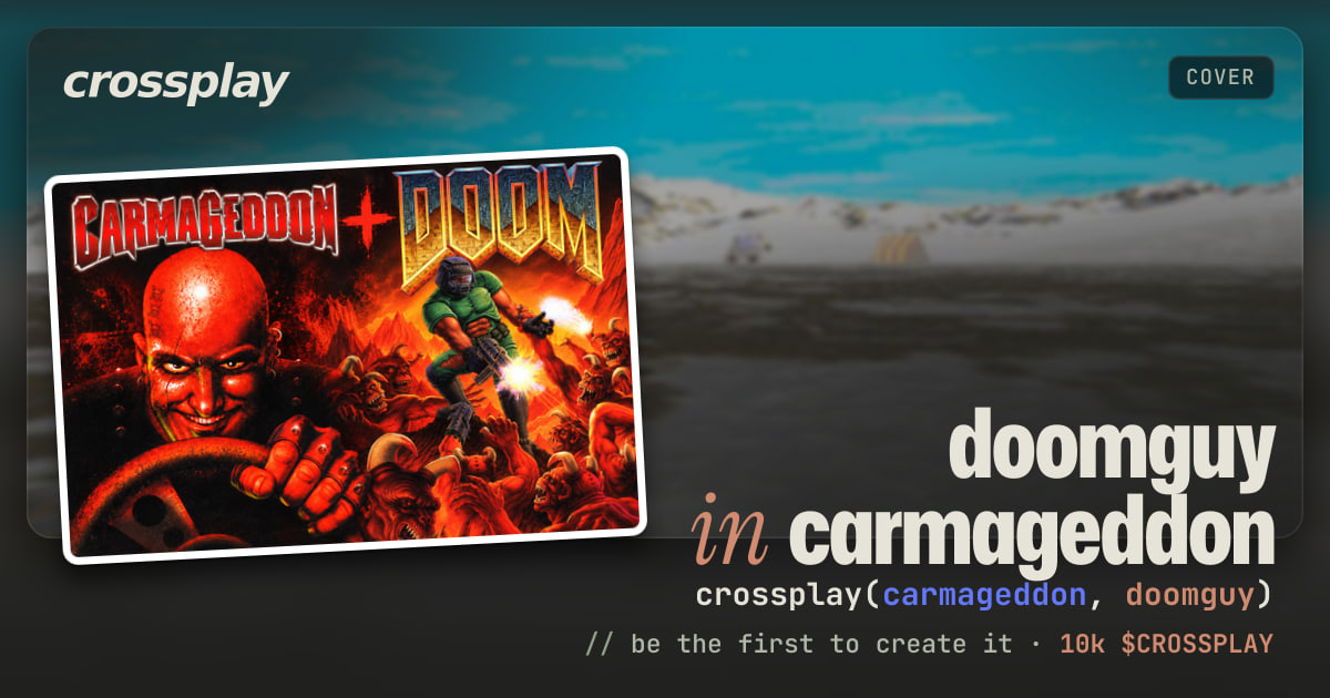 link card: doomguy in carmageddon