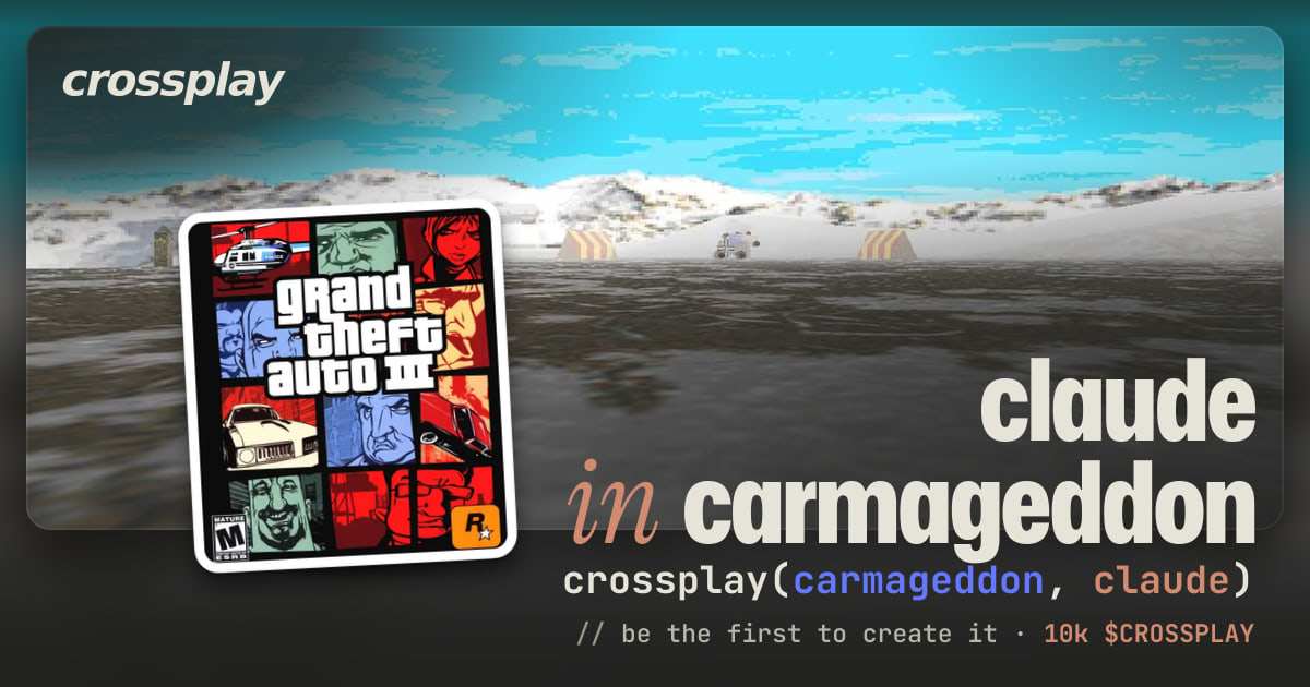 link card: claude in carmageddon