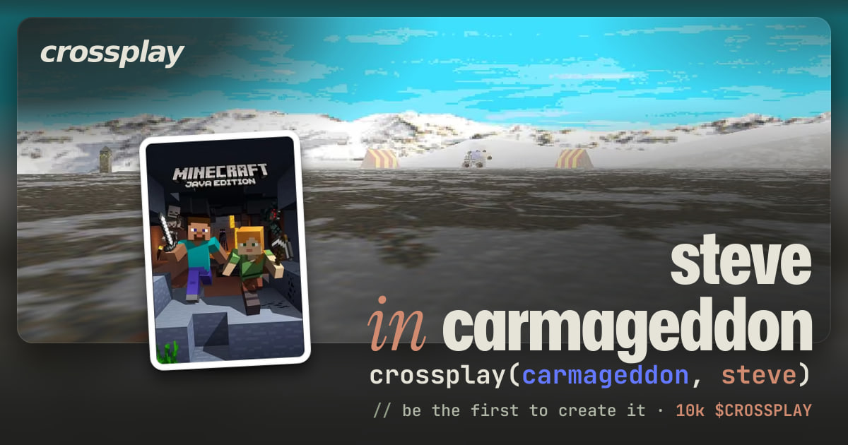link card: steve in carmageddon