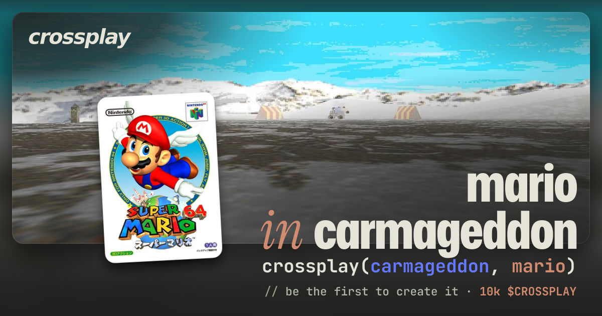 link card: mario in carmageddon