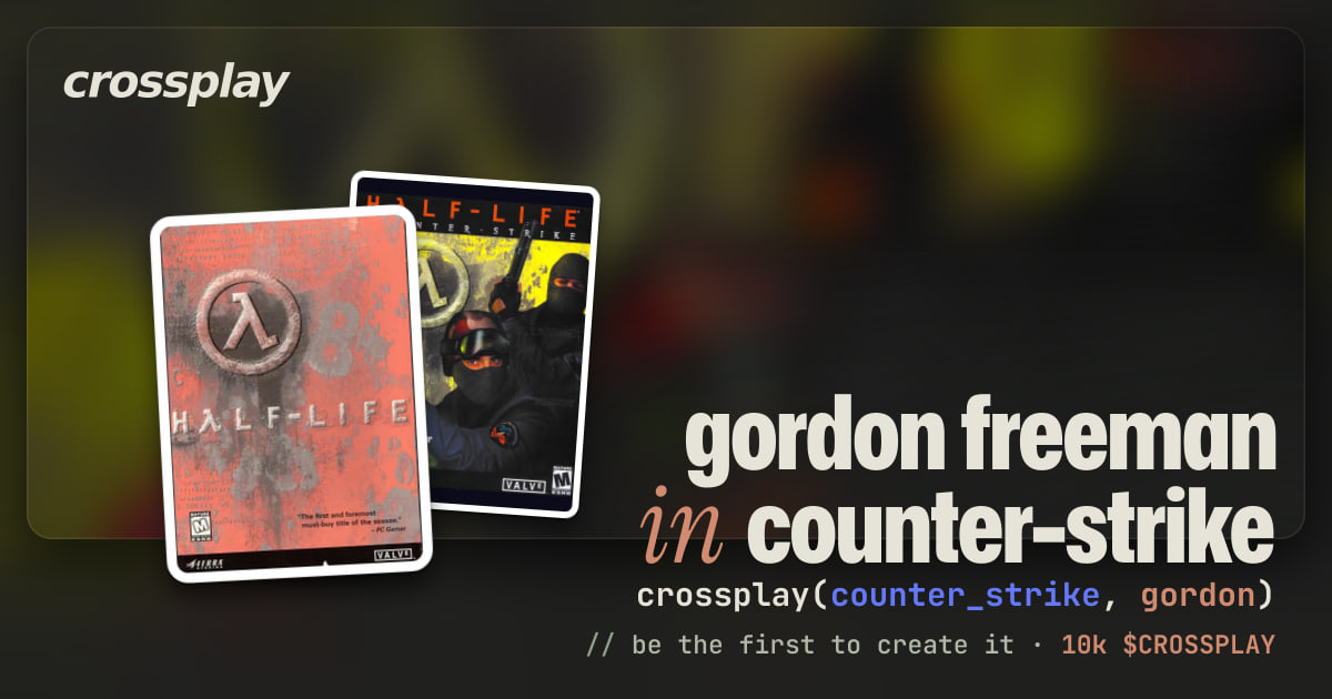 link card: gordon freeman in counter-strike