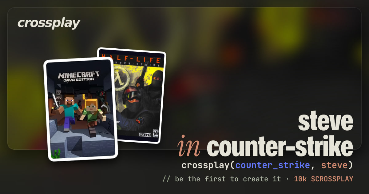 link card: steve in counter-strike