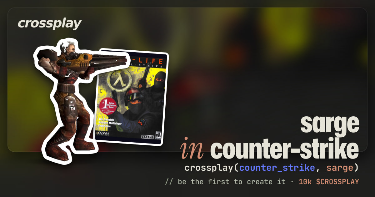 link card: sarge in counter-strike