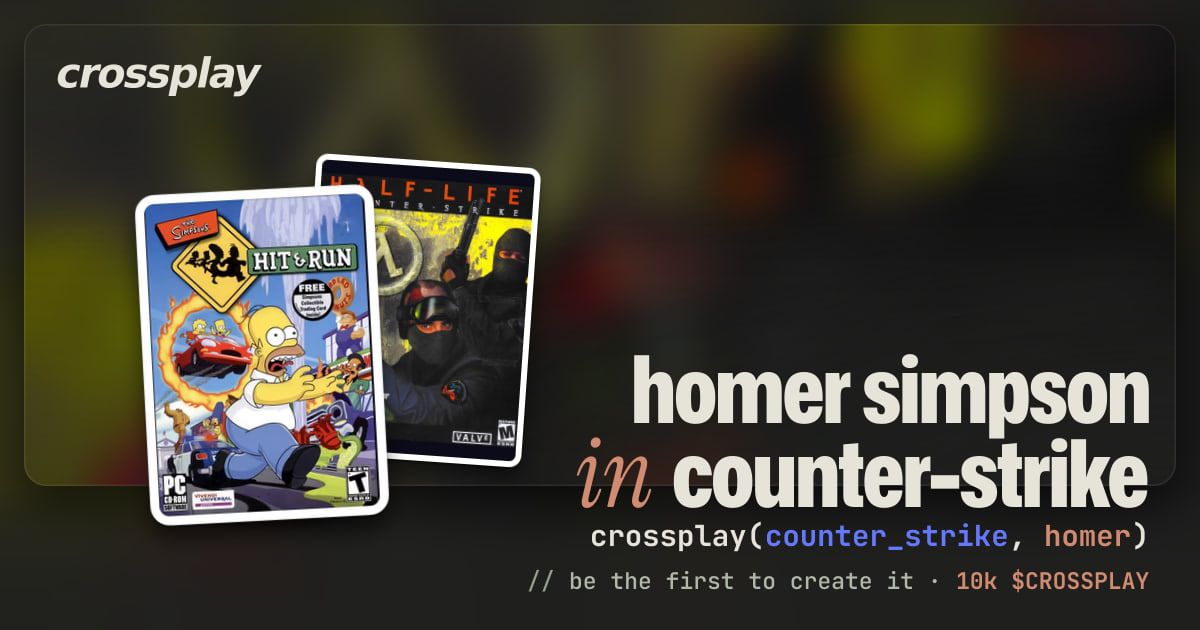 link card: homer simpson in counter-strike