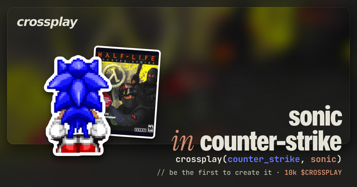 link card: sonic in counter-strike