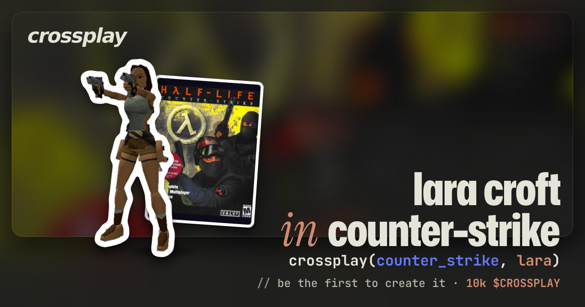 link card: lara croft in counter-strike