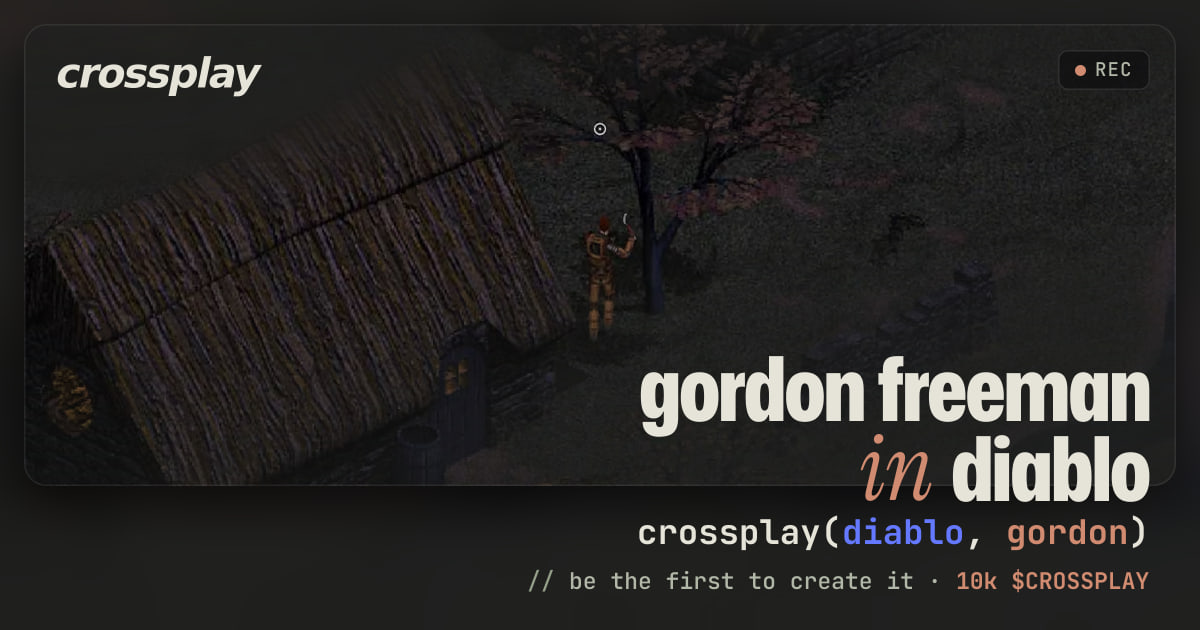 link card: gordon freeman in diablo