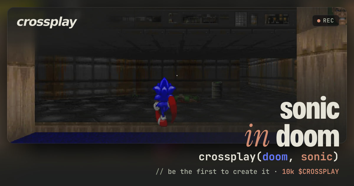 link card: sonic in doom