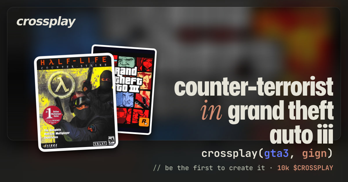 link card: counter-terrorist in grand theft auto iii