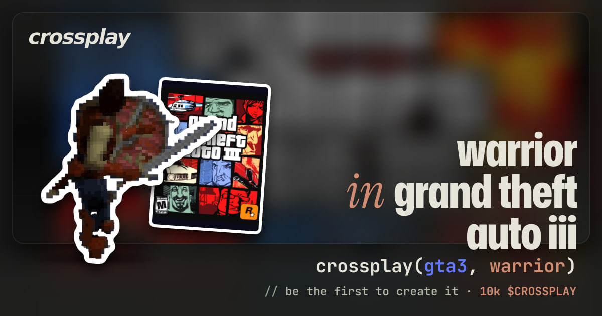 link card: warrior in grand theft auto iii