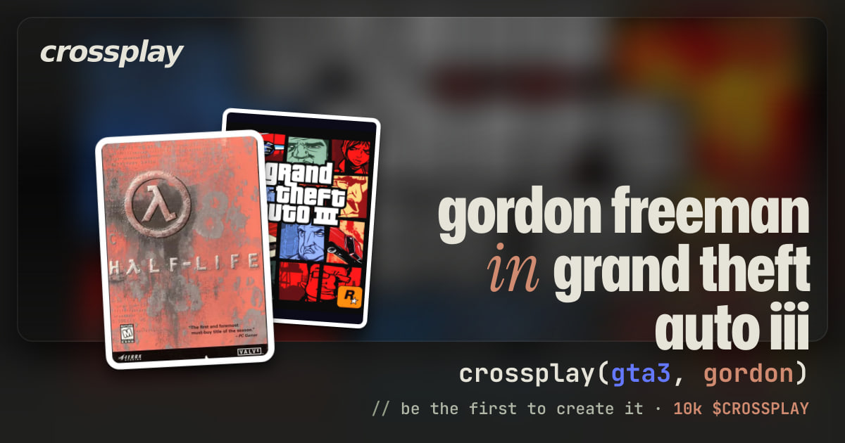 link card: gordon freeman in grand theft auto iii