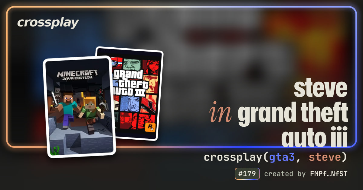 link card: steve in grand theft auto iii