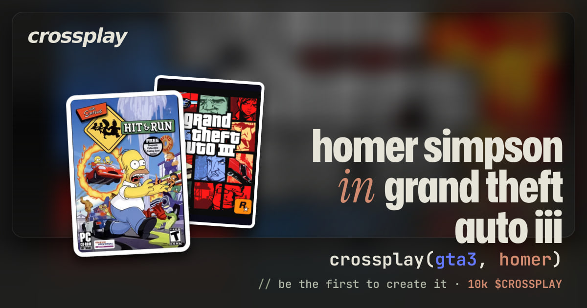 link card: homer simpson in grand theft auto iii