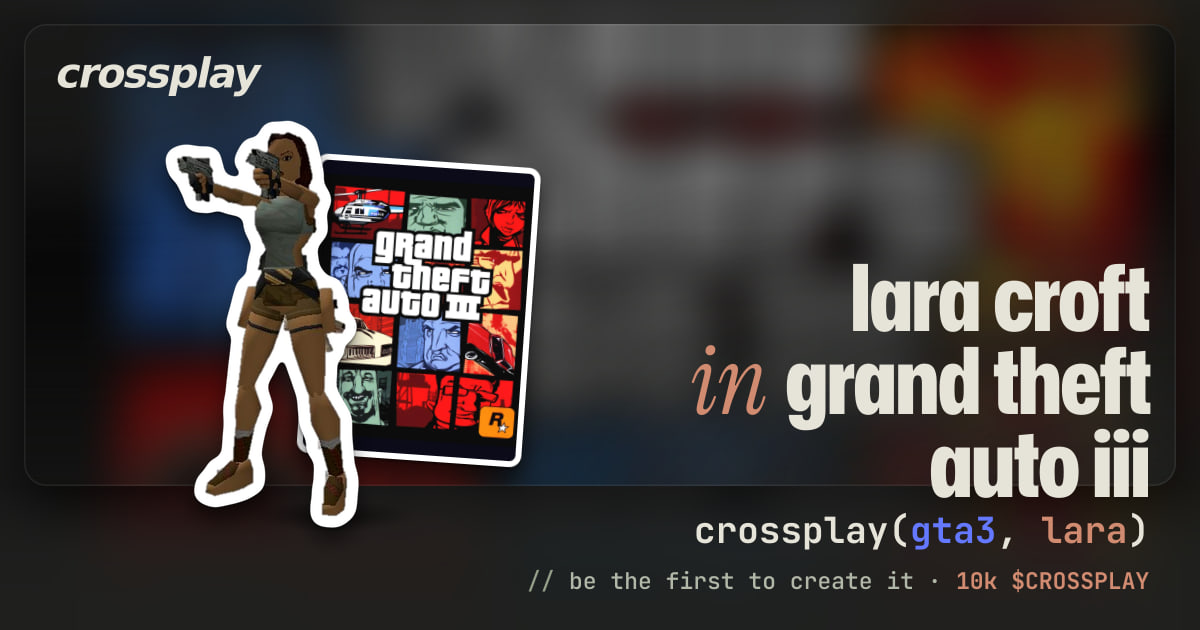 link card: lara croft in grand theft auto iii