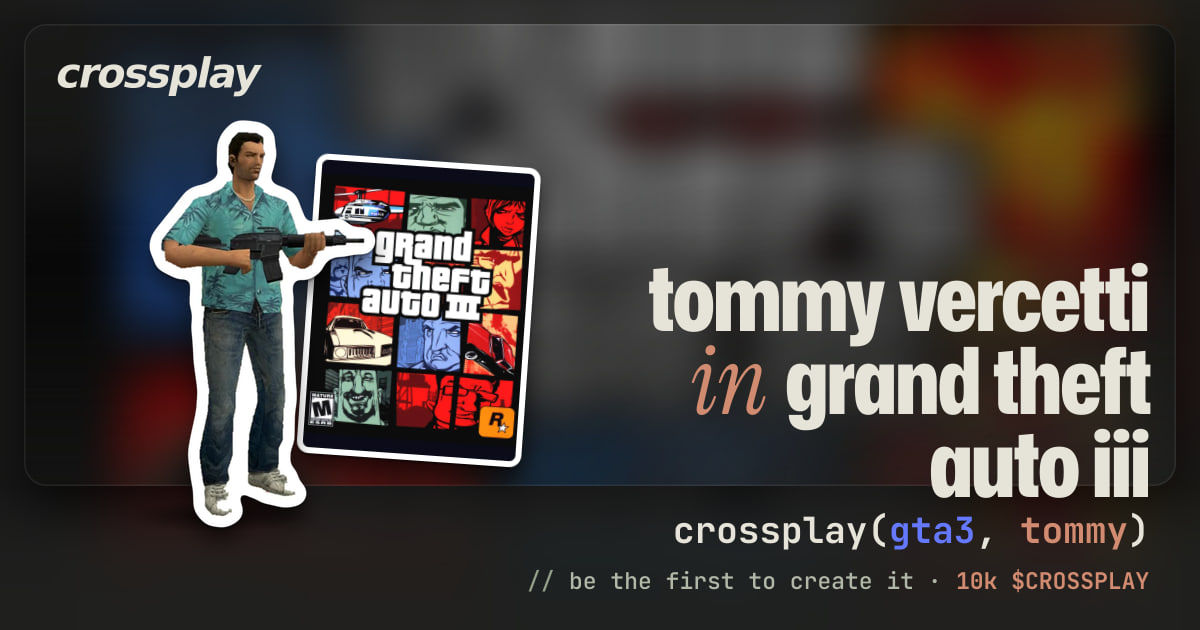 link card: tommy vercetti in grand theft auto iii