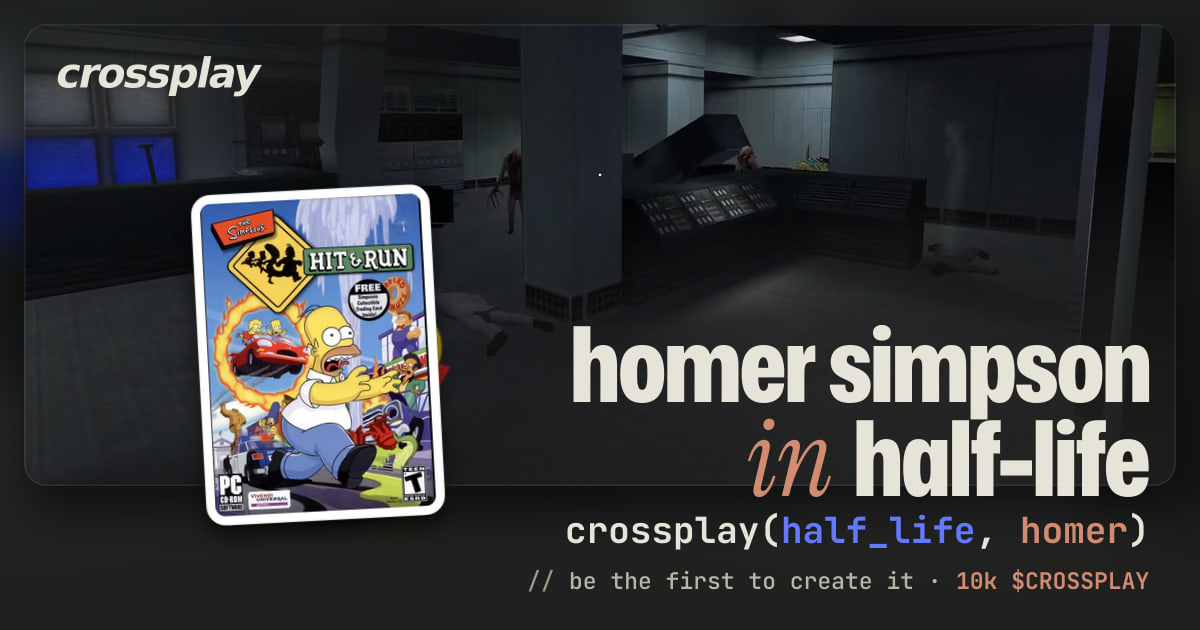 link card: homer simpson in half-life