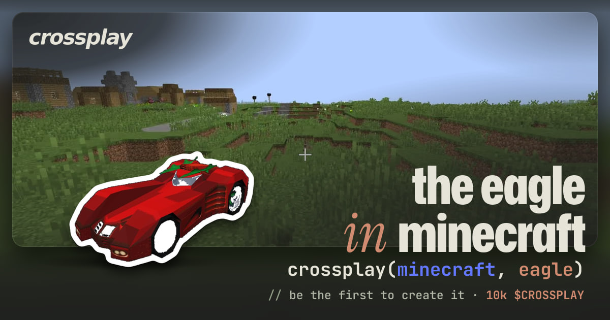 link card: the eagle in minecraft