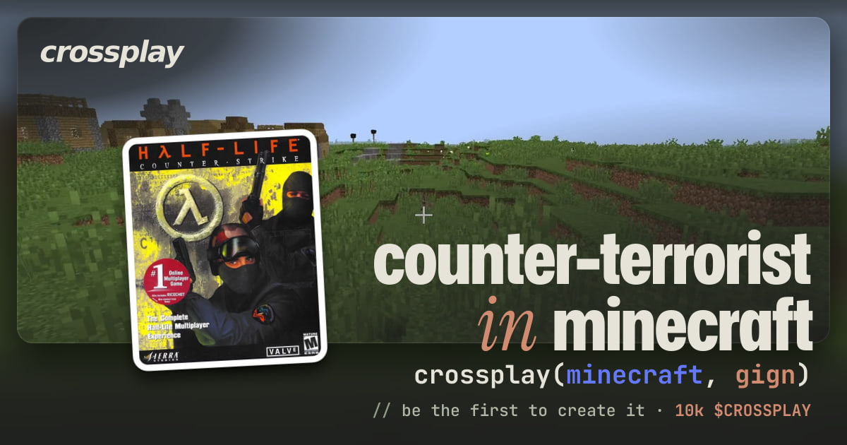 link card: counter-terrorist in minecraft