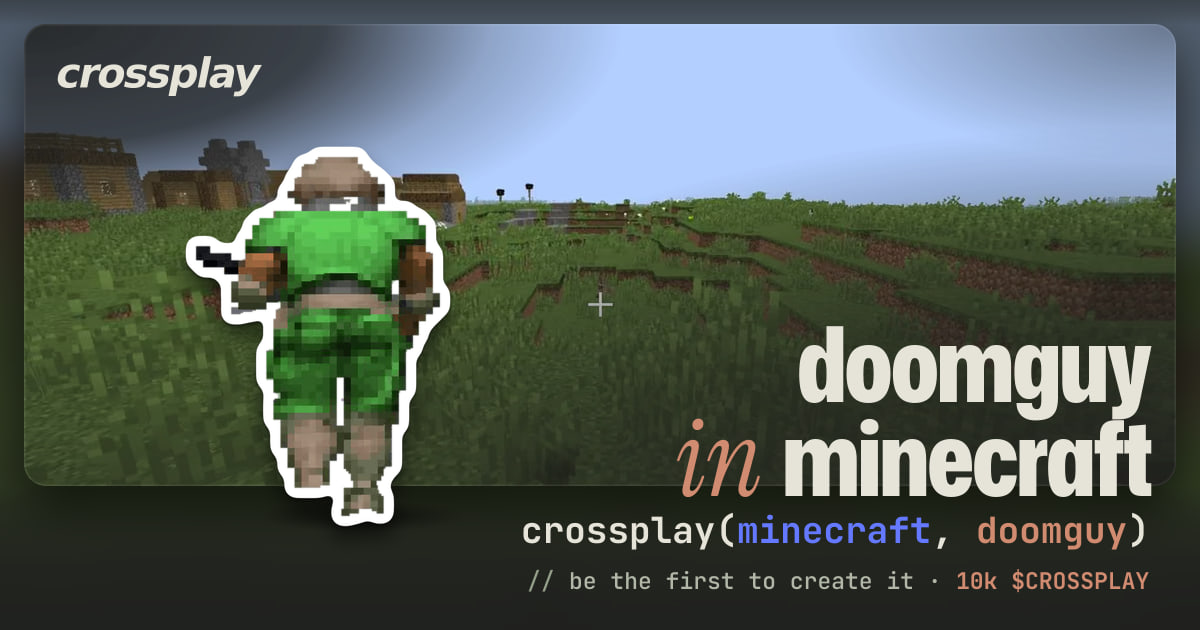 link card: doomguy in minecraft