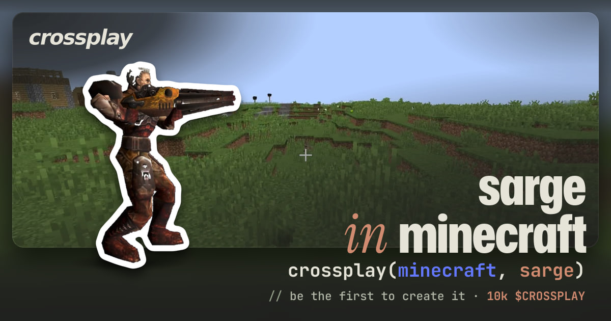 link card: sarge in minecraft