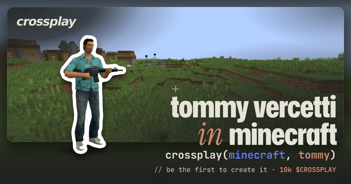 link card: tommy vercetti in minecraft