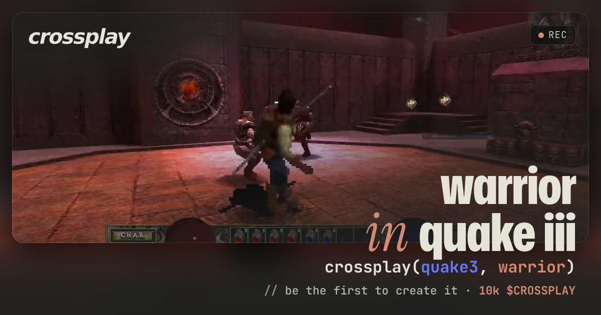 link card: warrior in quake iii