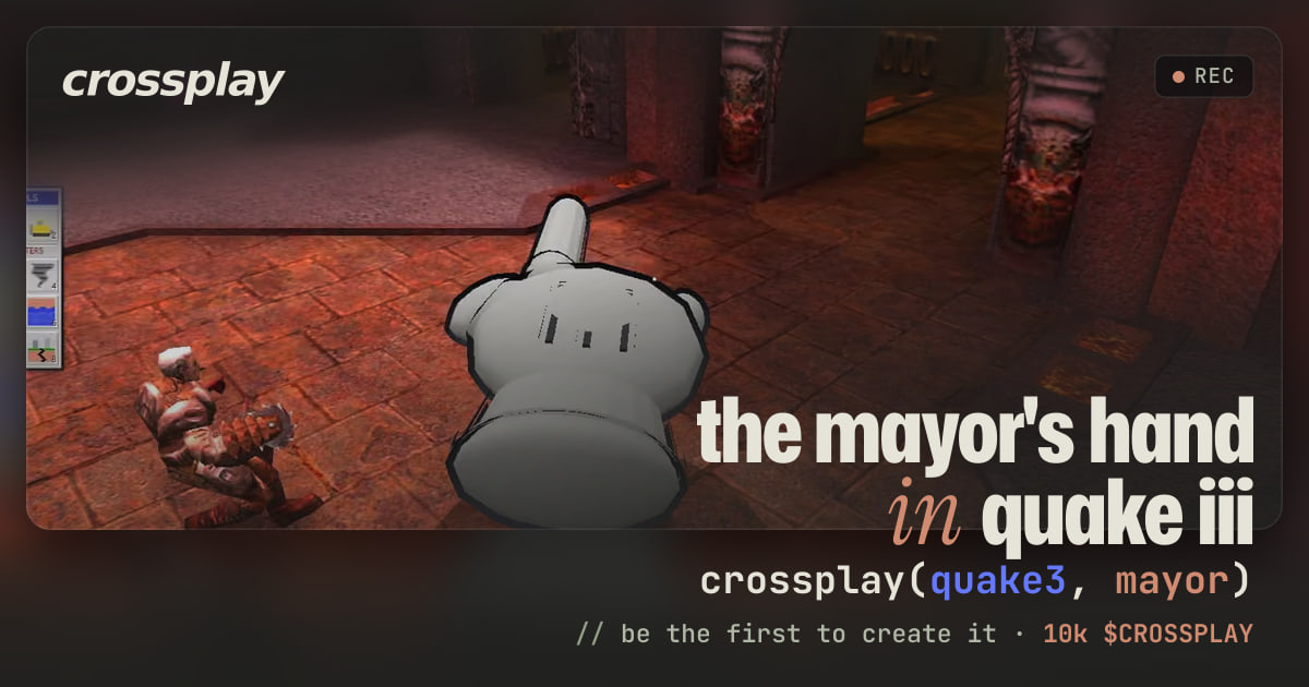 link card: the mayor's hand in quake iii