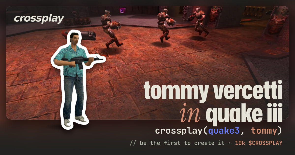 link card: tommy vercetti in quake iii