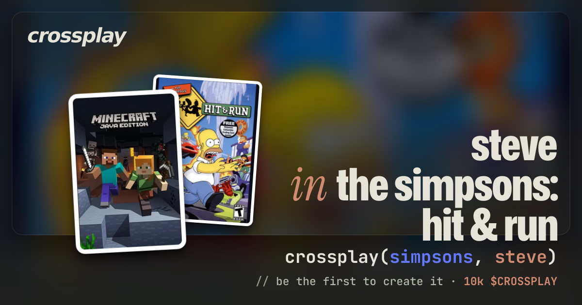 link card: steve in the simpsons: hit & run