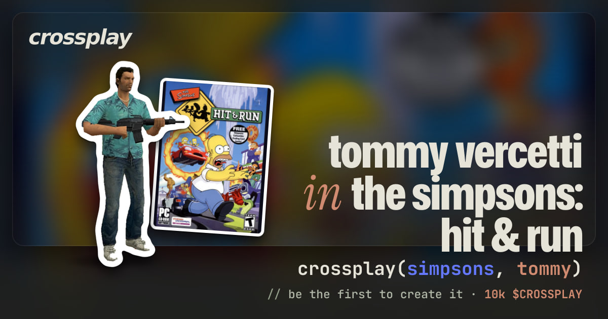 link card: tommy vercetti in the simpsons: hit & run