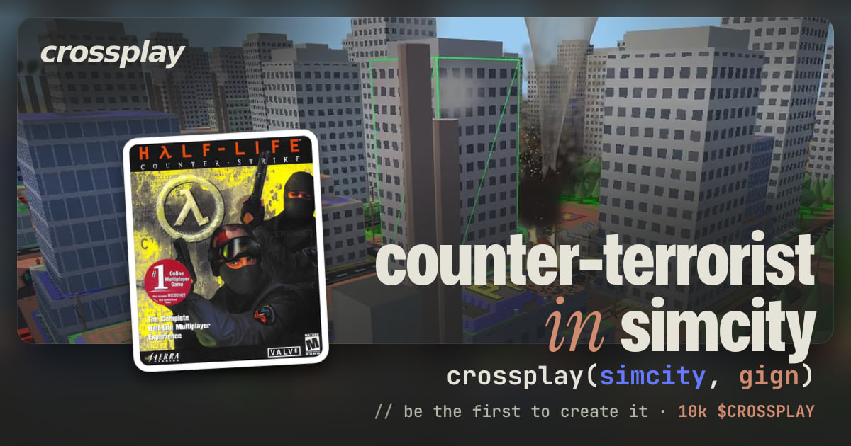 link card: counter-terrorist in simcity