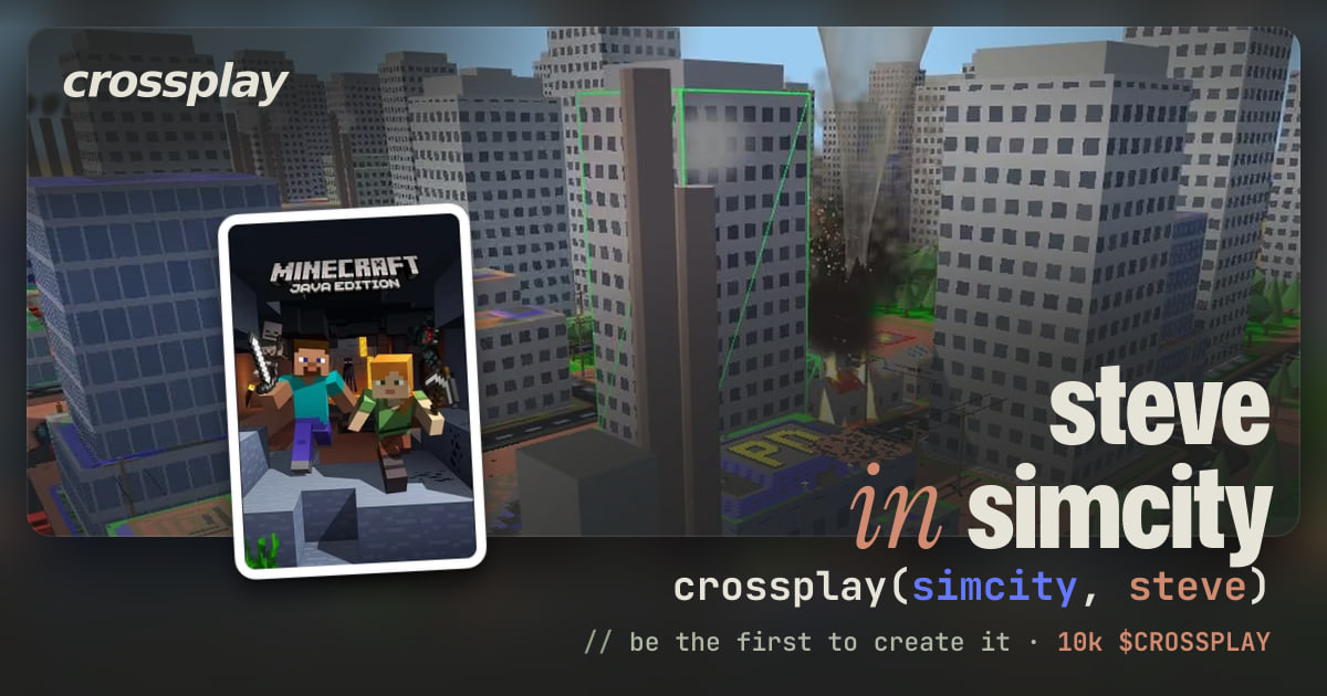 link card: steve in simcity