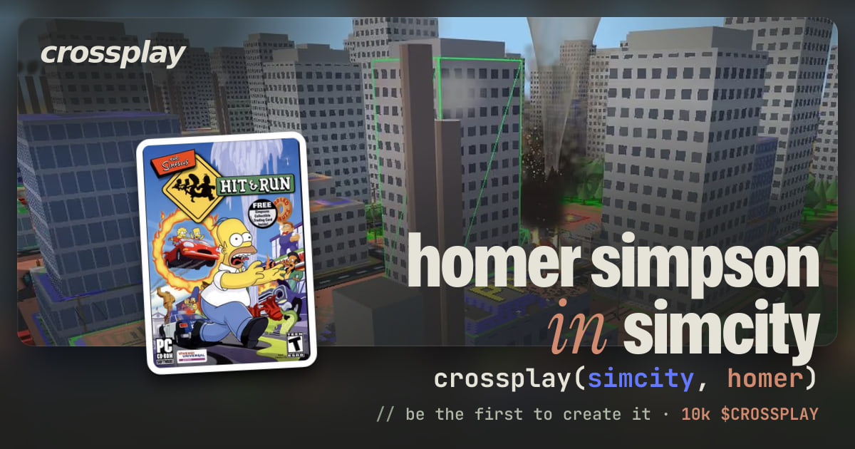 link card: homer simpson in simcity