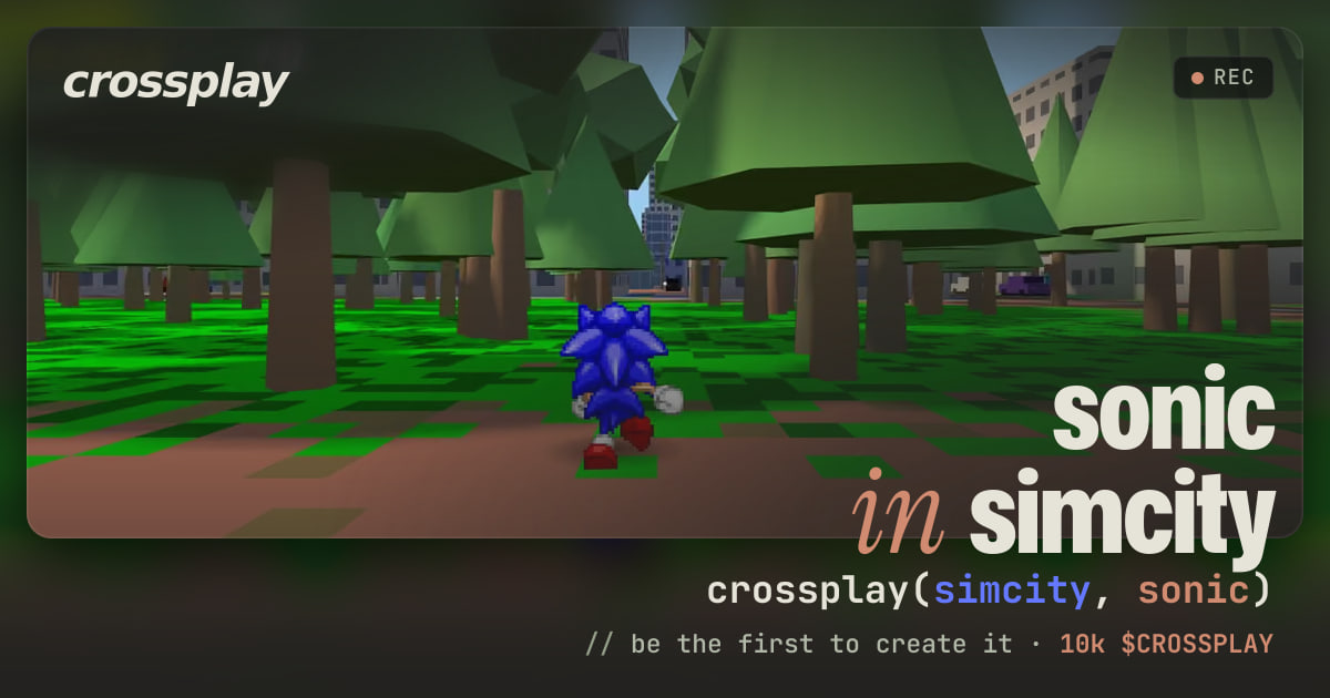 link card: sonic in simcity