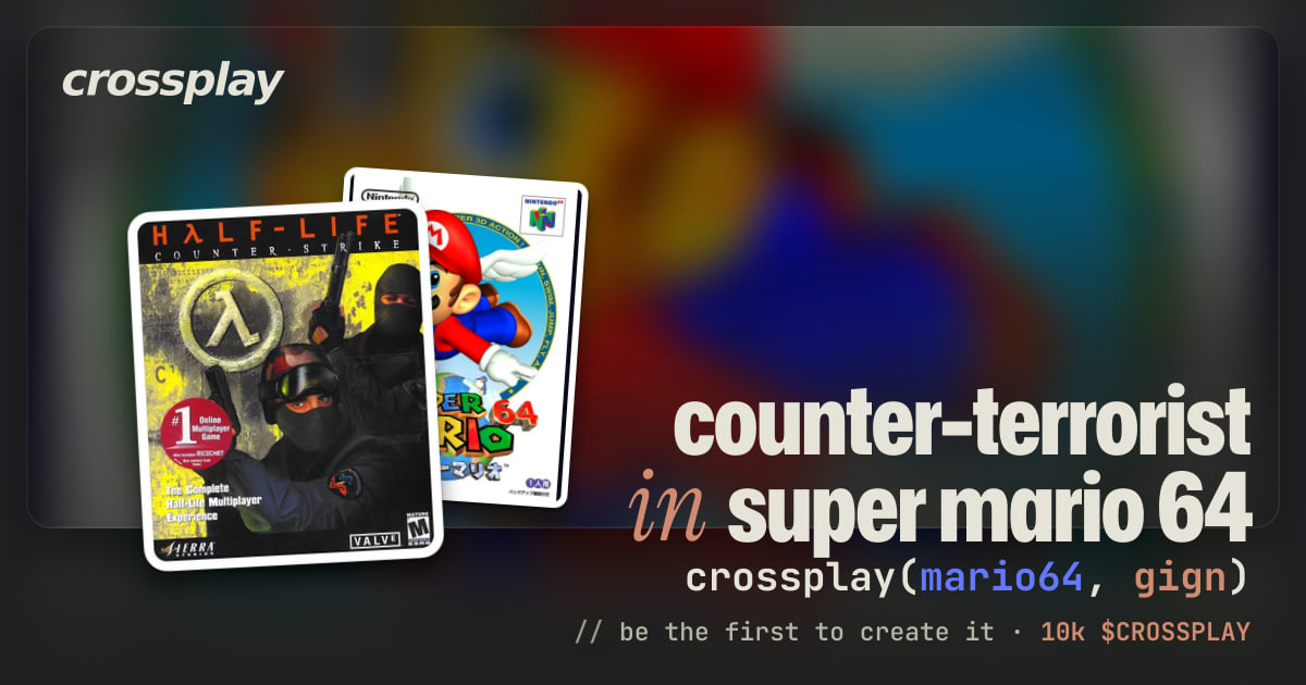 link card: counter-terrorist in super mario 64