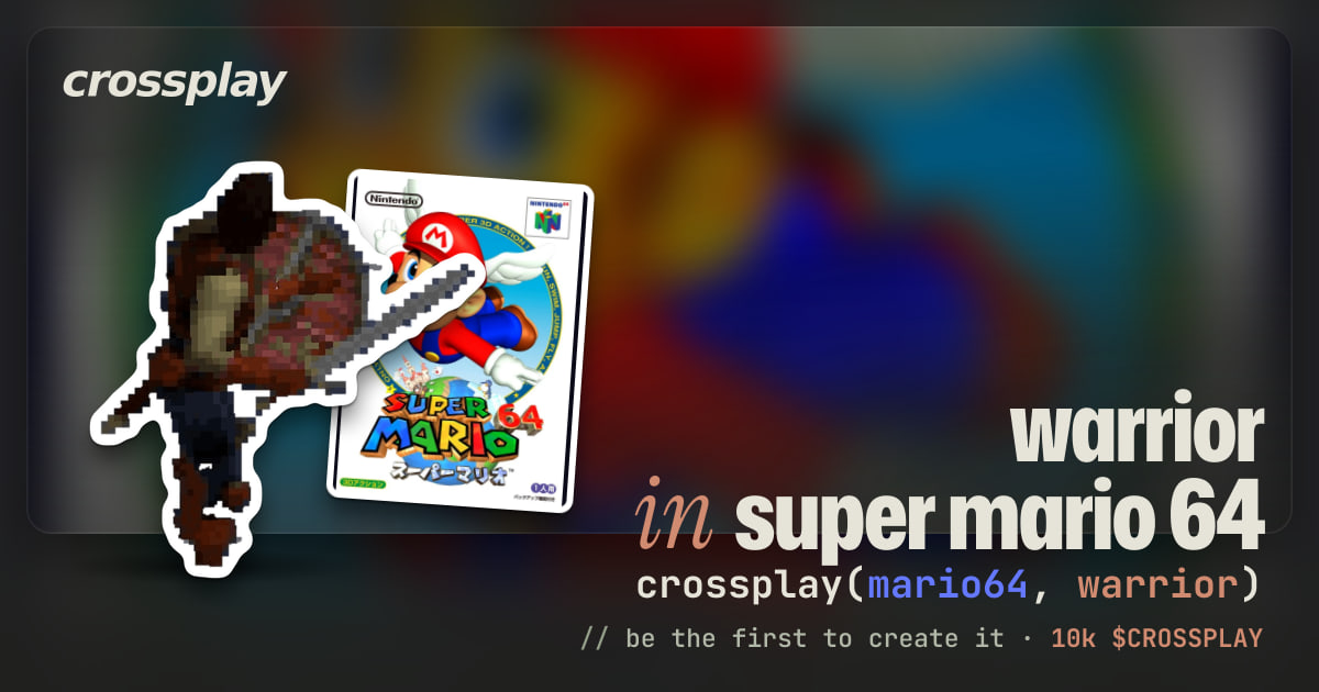 link card: warrior in super mario 64