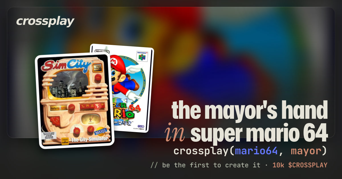 link card: the mayor's hand in super mario 64