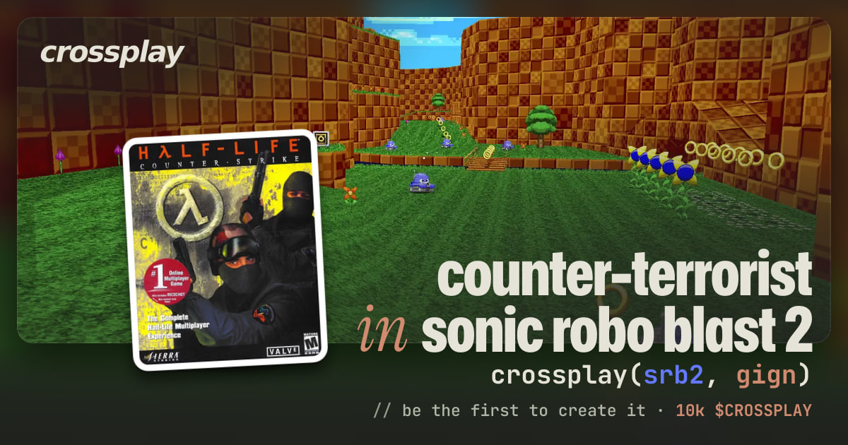 link card: counter-terrorist in sonic robo blast 2