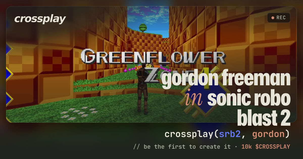 link card: gordon freeman in sonic robo blast 2
