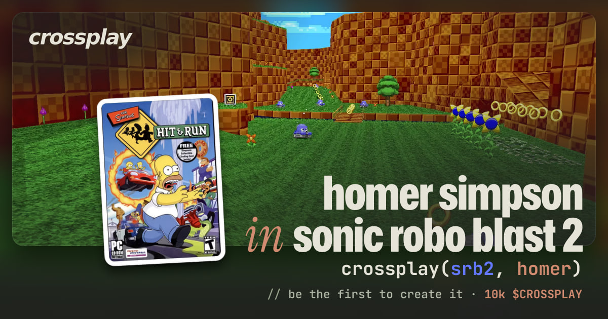 link card: homer simpson in sonic robo blast 2