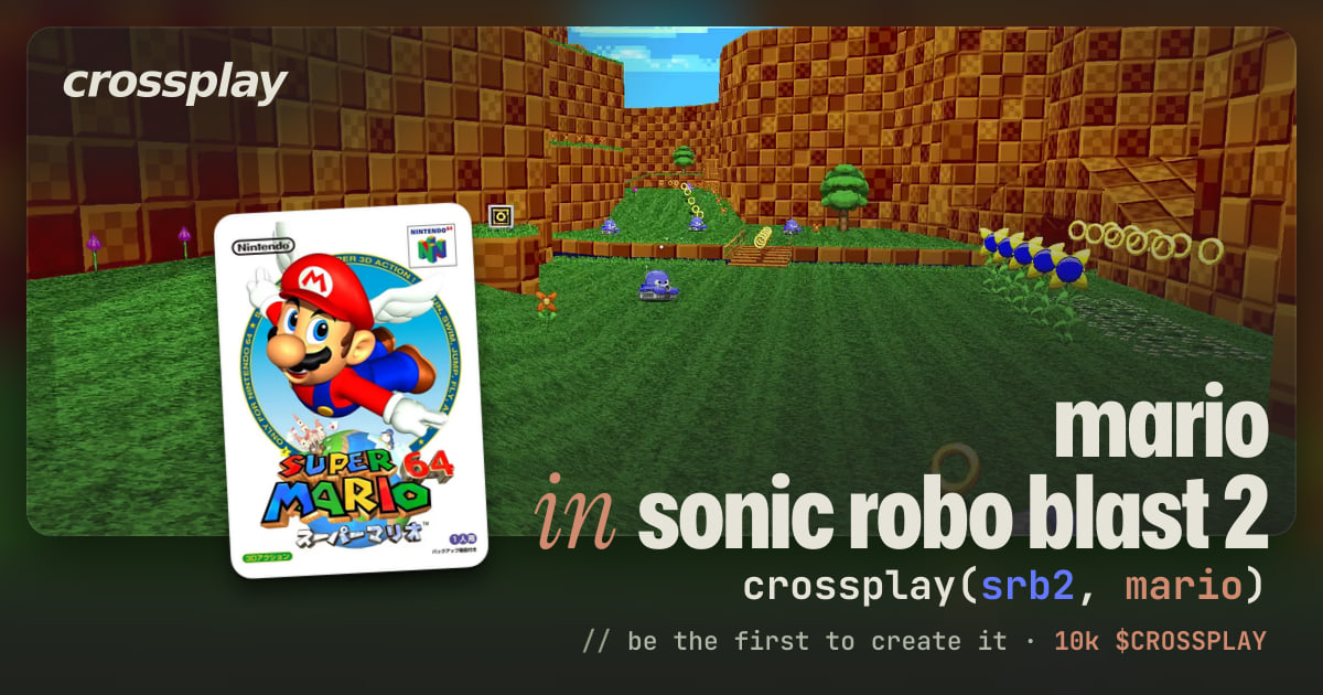 link card: mario in sonic robo blast 2