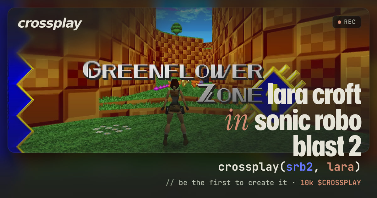 link card: lara croft in sonic robo blast 2