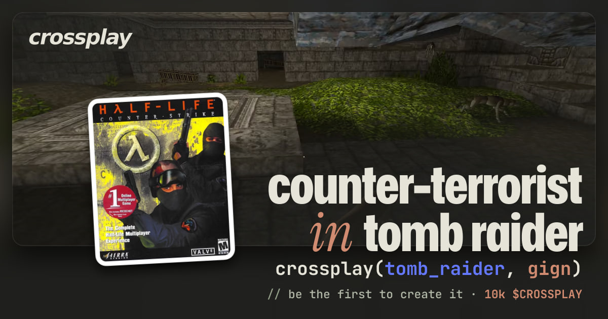 link card: counter-terrorist in tomb raider