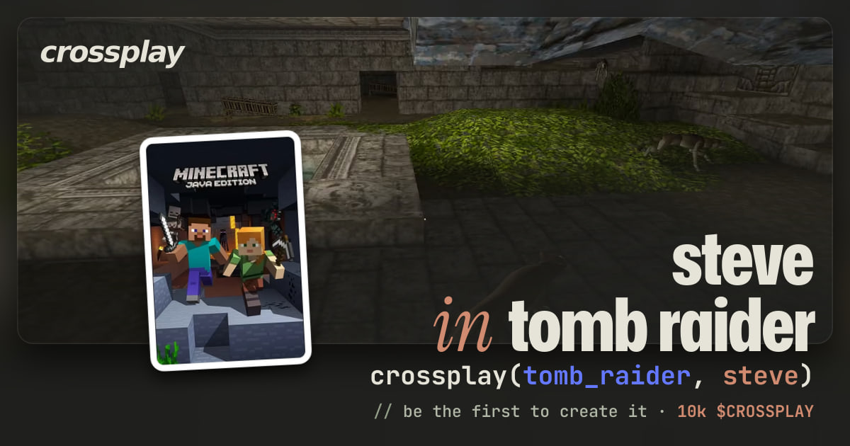 link card: steve in tomb raider