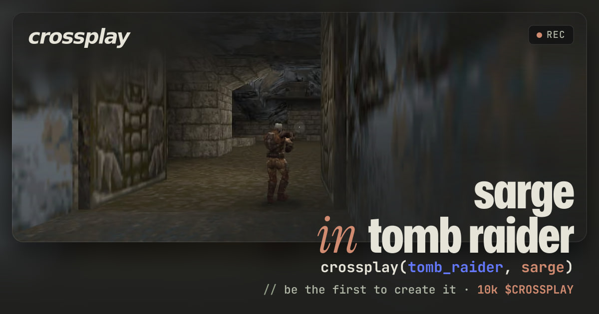 link card: sarge in tomb raider