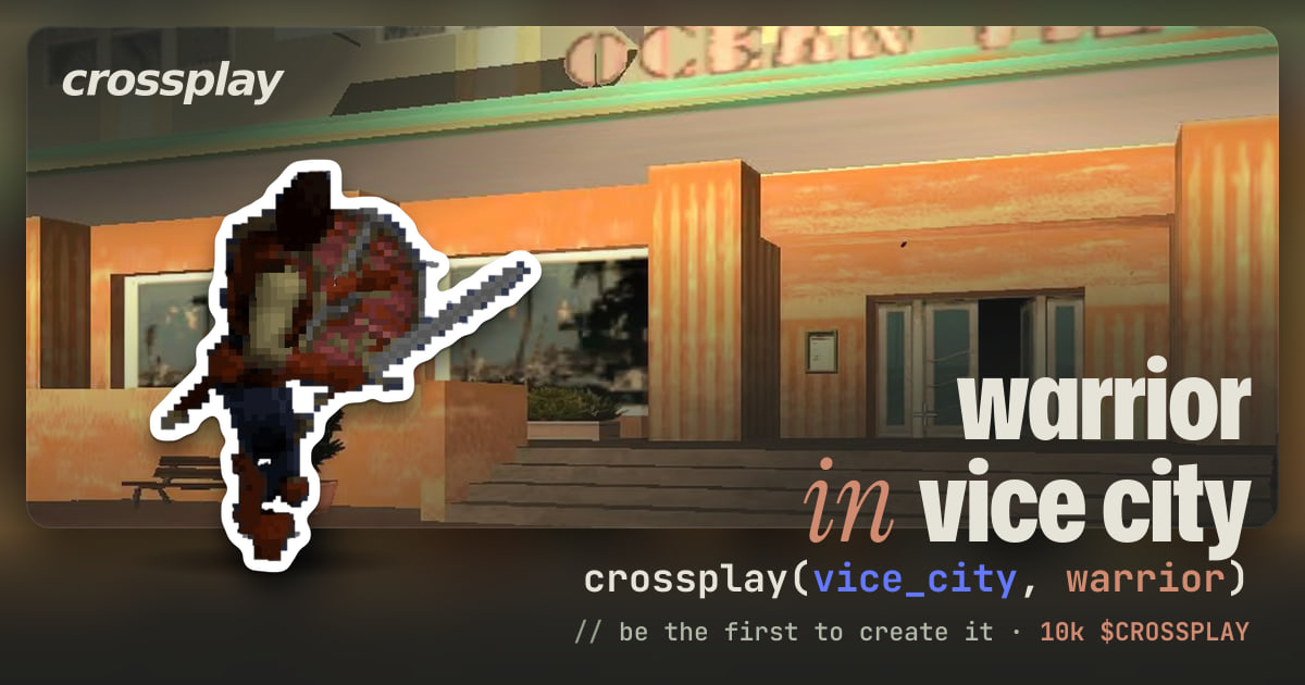link card: warrior in vice city