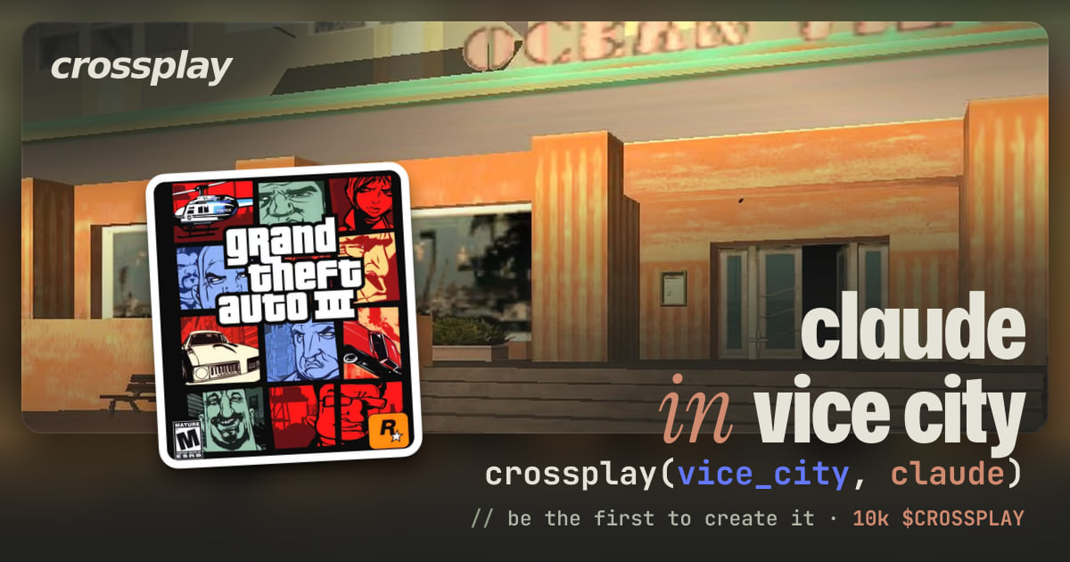 link card: claude in vice city