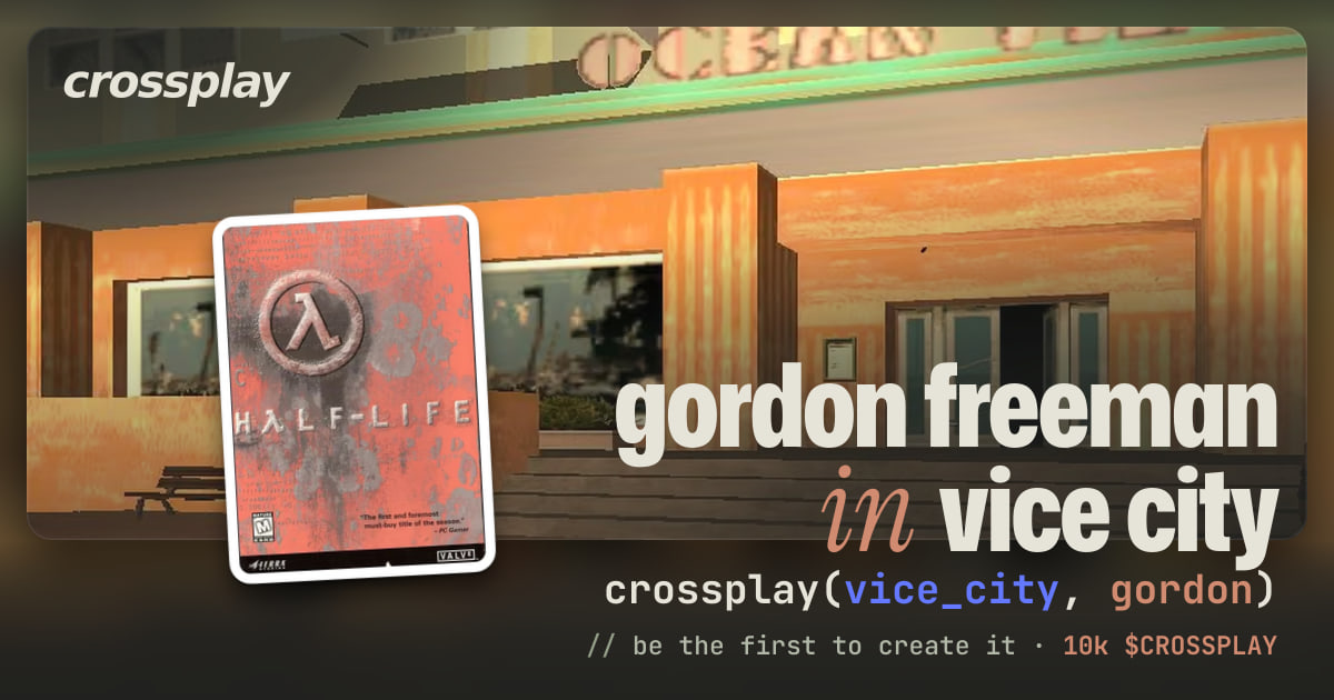 link card: gordon freeman in vice city