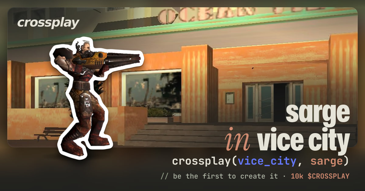link card: sarge in vice city